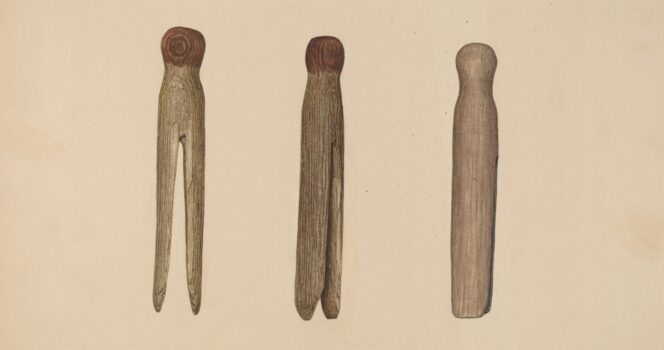 Online users look for answers on old wooden objects that fed clothing to the wind