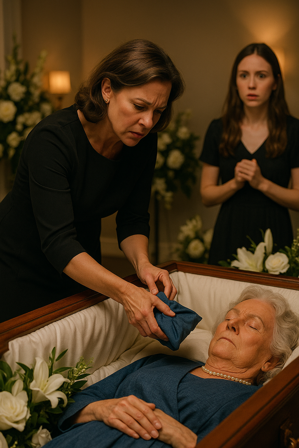 During My Grandma’s Farewell Service, I Saw My Mom Slip Something Into the Coffin — What I Found Inside Left Me Speechless