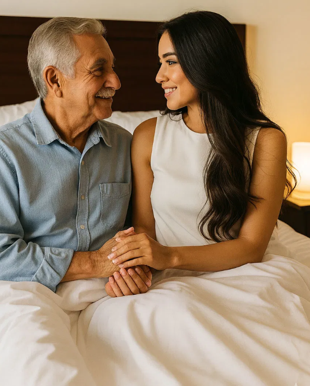 A 25-year-old nanny becomes pregnant after six months of caring for a 70-year-old man; his daughter explodes with rage when she confronts her… and a secret comes to light.