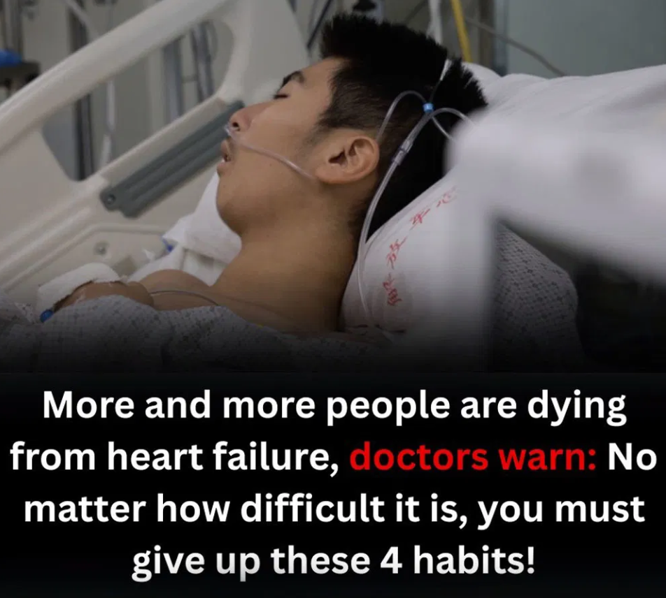 More and more people are d.ying from heart failure, doctors w.arn: No matter how difficult it is, you must give up these 4 habits!