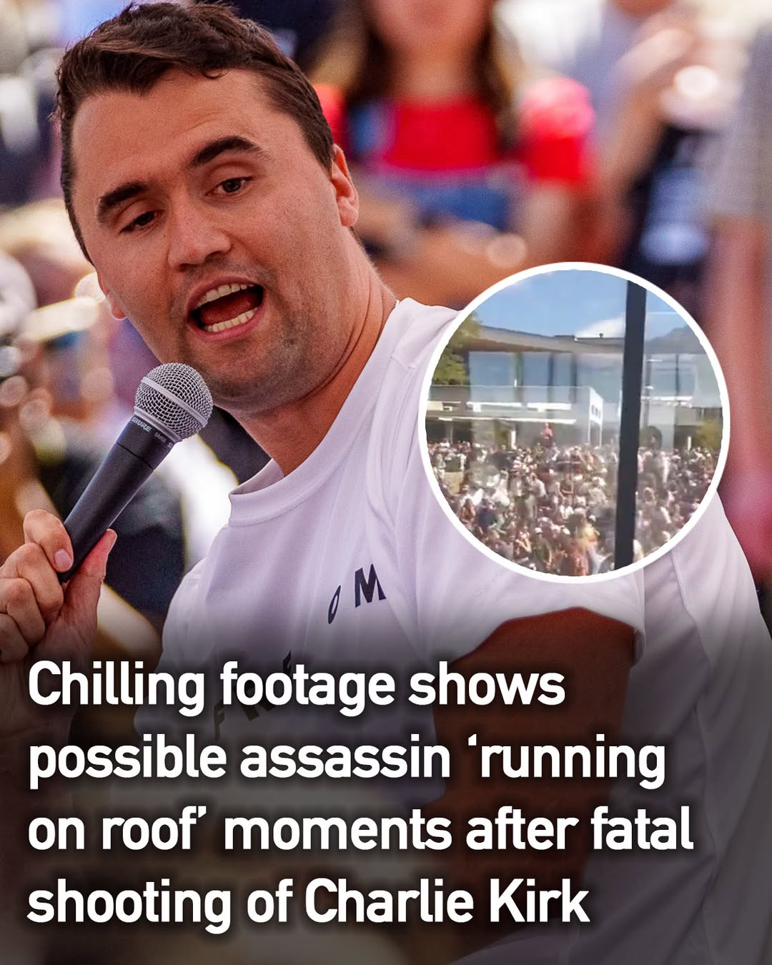 Charlie Kirk Killed in Targeted Campus Shooting — Rooftop Suspect Still at Large